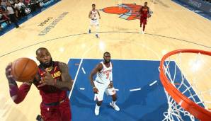 LeBron James verpasst gegen die Knicks nur knapp ein Triple-Double