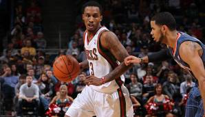 Platz 24: Brandon Jennings (Milwaukee Bucks) am 30.10.2010 - Alter: 21 Jahre, 37 Tage - 20 Punkte, 10 Rebounds, 10 Assists gegen die Charlotte Bobcats.