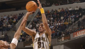 Indiana Pacers - Reggie Miller mit 57 Punkten am 28. November 1992 gegen die Charlotte Hornets