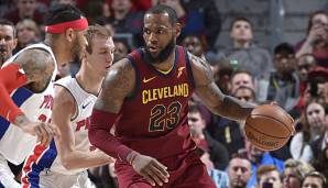 LeBron James verpasste das Triple-Double gegen die Detroit Pistons