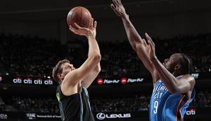 Dirk Nowitzki durchbrach gegen die Oklahoma City Thunder die Schallmauer von 31.000 Punkten