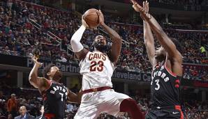 LeBron James erzielte gegen die Toronto Raptors 27 Punkte