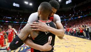 Damian Lillard und Anthony Davis zollten sich nach Spiel 4 gegenseitig Respekt.