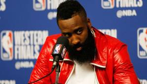 James Harden schied mit den Rockets gegen die Warriors.