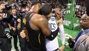 LeBron James und Jayson Tatum nach Game 7.