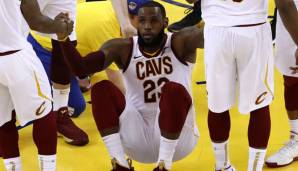 LeBron James liegt mit den Cavaliers in den Finals 0:2 zurück.