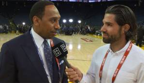 Stephen A. Smith sprach nach Spiel 1 der NBA Finals mit Daniel Herzog.