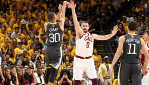 Stephen Curry versenkte in Game 2 neun Dreier - Finals-Rekord!