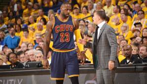 LeBron James und Tyronn Lue gewannen 2016 gemeinsam den Titel mit den Cleveland Cavaliers.