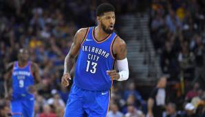 Platz 8: Paul George (OKC Thunder) - Gehalt 2018/19: 30,56 Millionen Dollar.