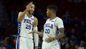 Ben Simmons und Markelle Fultz liefen in der Preseason erstmals gemeinsam als Starter auf.