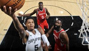 Dejounte Murray von den San Antonio Spurs hat sich gegen die Houston Rockets am Knie verletzt.