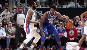 Andre Drummond und Joel Embiid lieferten sich ein packendes Duell.