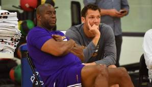 Magic Johnson und Luke Walton haben in dieser Saison nicht viel Grund zur Freude gehabt.