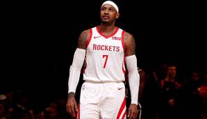 Carmelo Anthony konnte 2018/19 in nur 10 Spielen für die Houston Rockets nicht überzeugen.