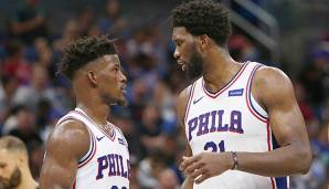 Joel Embiid und Jimmy Butler ergänzen sich auf dem Court noch nicht ideal.