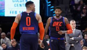 Paul George und Russell Westbrook waren gegen die Kings die entscheidenden Akteure.