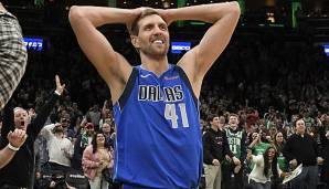 Dirk Nowitzki blieb gegen die Boston Celitcs ohne Punkte.