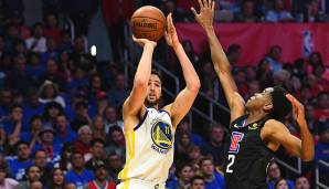 Platz 2: Klay Thompson (2011 - heute) - 1.798 Dreier (41,9 Prozent Dreierquote), Stand: 13. April 2021.