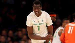 13. MIAMI HEAT - BOL BOL (Oregon, C): Galt vor der Saison als eines der Top-Talente des Jahrgangs, Sorgen macht aber die Verletzungsanfälligkeit. Eine Stressfraktur machte der Mischung aus Ringbeschützer und Floor Spacer einen Strich durch die Rechnung.