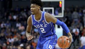 7. CHICAGO BULLS - CAM REDDISH (Duke, SF): Spielte neben Williamson und Barrett nur die dritte Geige bei Duke und enttäuschte. Schwachen Quoten und fehlendem Engagement stehen sein enormes Potential als Athlet und Shooter sowie seine Instinkte gegenüber.