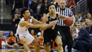 26. CLEVELAND CAVALIERS - CARSEN EDWARDS (Purdue, PG): Combo-Guard, der in erster Linie zum Punktesammeln da ist. Muss sowohl als Shooter als auch mit seinen Drives respektiert werden. Problemzonen sind die Defense und das Playmaking.