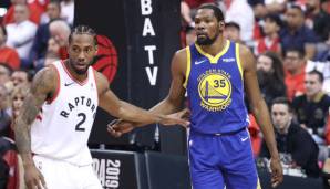 Die beiden wohl besten Free Agents des Sommers: Kawhi Leonard (l.) und Kevin Durant.