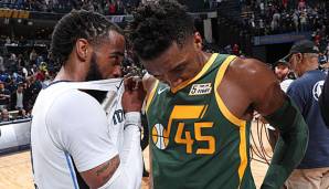 Mike Conley und Donovan Mitchell bilden in der kommenden Saison den Backcourt der Utah Jazz.