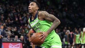 Platz 14: Jeff Teague (Minnesota Timberwolves) - Gehalt 2019/20: 19,0 Millionen Dollar - Stats 2018/19 (42 Spiele): 12,1 Punkte, 8,2 Assists.