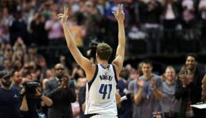 Dirk Nowitzki wird von den Dallas Mavericks auf eine spezielle Art und Weise geehrt.