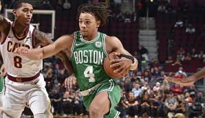 Carsen Edwards versenkt allein im dritten Viertel 8 Dreier gegen die Cavs.