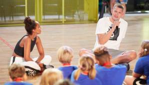 Moritz Wagner beim Nike Basketball Festival in Berlin.