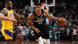 Giannis Antetokounmpo führt die Bucks unter anderem mit einem Career-High mit 5 Dreiern zum Sieg gegen die Lakers.