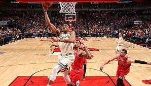 Giannis Antetokounmpo und die Bucks haben keinerlei Probleme mit den Bulls.