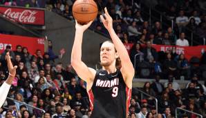 Platz 10: Kelly Olynyk | Team: Miami Heat | Alter: 29 | Status: Spieler-Option: 12,1 Mio. | Gehalt 19/20: 11,7 Mio. | Stats 19/20: 8,2 Punkte, 4,6 Rebounds, 40,6 Prozent Dreier (67 Spiele).