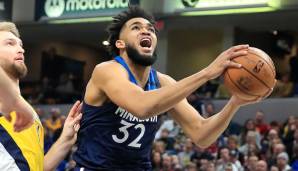 Platz 5: Karl-Anthony Towns (Minnesota Timberwolves) – Foward/Center – 24 Jahre alt – Stats 19/20: 26,5 Punkte, 10,8 Rebounds, 4,4 Assists