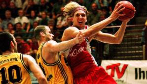 Dirk Nowitzki absolvierte während des NBA-Lockouts für Würzburg noch 16 Spiele in der Bundesliga.