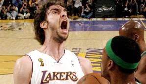 Pau Gasol: 39,0 Minuten, 14,7 Punkte, 10,2 Rebounds, 3,3 Assists, 53,2 Prozent FG (6 Spiele).