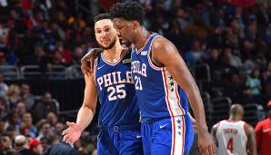 Ben Simmons und Joel Embiid laufen seit drei Jahren gemeinsam für die Sixers auf.