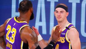 Alex Caruso und LeBron James haben auf dem Court eine sehr gute Verbindung gezeigt.