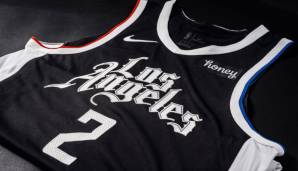 L.A. CLIPPERS: Das Dress ähnelt stark der Version aus dem Vorjahr. 2019/20 war es aber eine schwarze Schrift auf weißem Grund, dieses Mal offenbar genau andersherum - inklusive kleineren Farbakzenten an den Seiten..