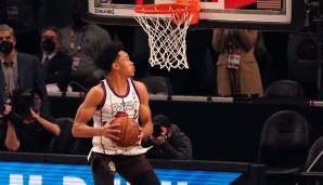 Dunk-Contest-Gewinner Anfernee Simons zeigte unter anderem eine Hommage an Tracy McGrady.