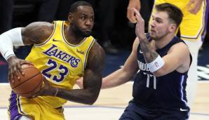 LeBron James gehört weiter zu den besten Spielern der NBA, kriegt jedoch Konkurrenz vom jungen Luka Doncic.