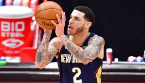 Platz 4: LONZO BALL | Team: New Orleans Pelicans | Alter: 23 | Status: Restricted Free Agent | Gehalt 20/21: 11 Millionen | Stats 20/21: 14,6 Punkte und 5,7 Assists bei 41,4 Prozent FG und 37,8 Prozent Dreier in 31,8 Minuten (55 Spiele).