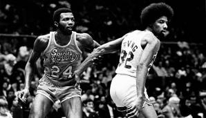 Marvin Barnes (l.) wurde auf eine Stufe mit Julius "Dr. J" Erving gestellt - doch Probleme abseits des Courts verhinderten eine Hall-of-Fame-Karriere.