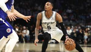 Platz 10: Dejounte Murray (San Antonio Spurs) - 21,2 Punkte, 8,4 Rebounds, 9,3 Assists über 67 Spiele (46,3 Prozent FG, 33 Prozent Dreier)