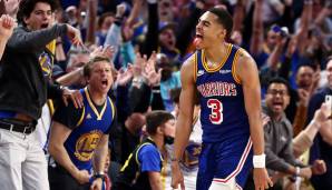 Platz 10: JORDAN POOLE (Golden State Warriors) - 18,4 Punkte, 3,4 Rebounds, 3,8 Assists über 73 Spiele (45,3 Prozent FG, 36,8 Prozent Dreier)