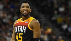 Platz 3: DONOVAN MITCHELL (Utah Jazz) - 26,1 Punkte, 4,1 Rebounds, 5,4 Assists über 65 Spiele (45,4 Prozent FG, 35,9 Prozent Dreier)