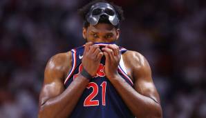 Joel Embiid konnte in Spiel 5 gegen die Miami Heat nicht die von ihm gewohnte Dominanz zeigen.