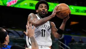 Platz 1: KYRIE IRVING | Team: Brooklyn Nets | Alter: 30 Jahre | Status: Player Option | Gehalt 21/22: | Stats 21/22: 27,4 Punkte und 5,8 Assists bei 46,9 Prozent FG und 41,8 Prozent Dreier in 37,6 Minuten (29 Spiele).